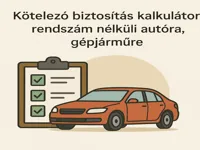 Kötelező biztosítás kalkulátor rendszám nélküli autóra, gépjárműre
