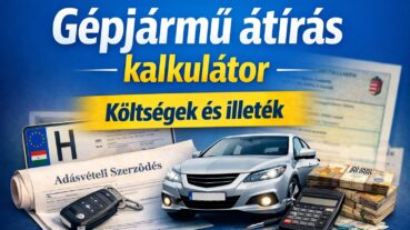 Gépjármű átírás kalkulátor 2026/2027 ➡️ költségek, illeték, árak